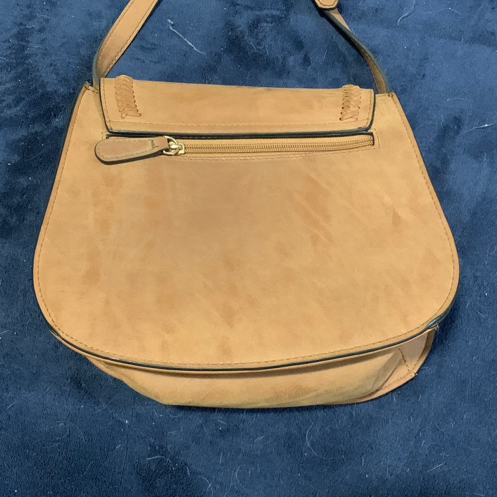 Faux Tan Leather Crossbody Bag - Picture 6 of 10